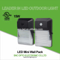 15w led mini wall light photocell optional